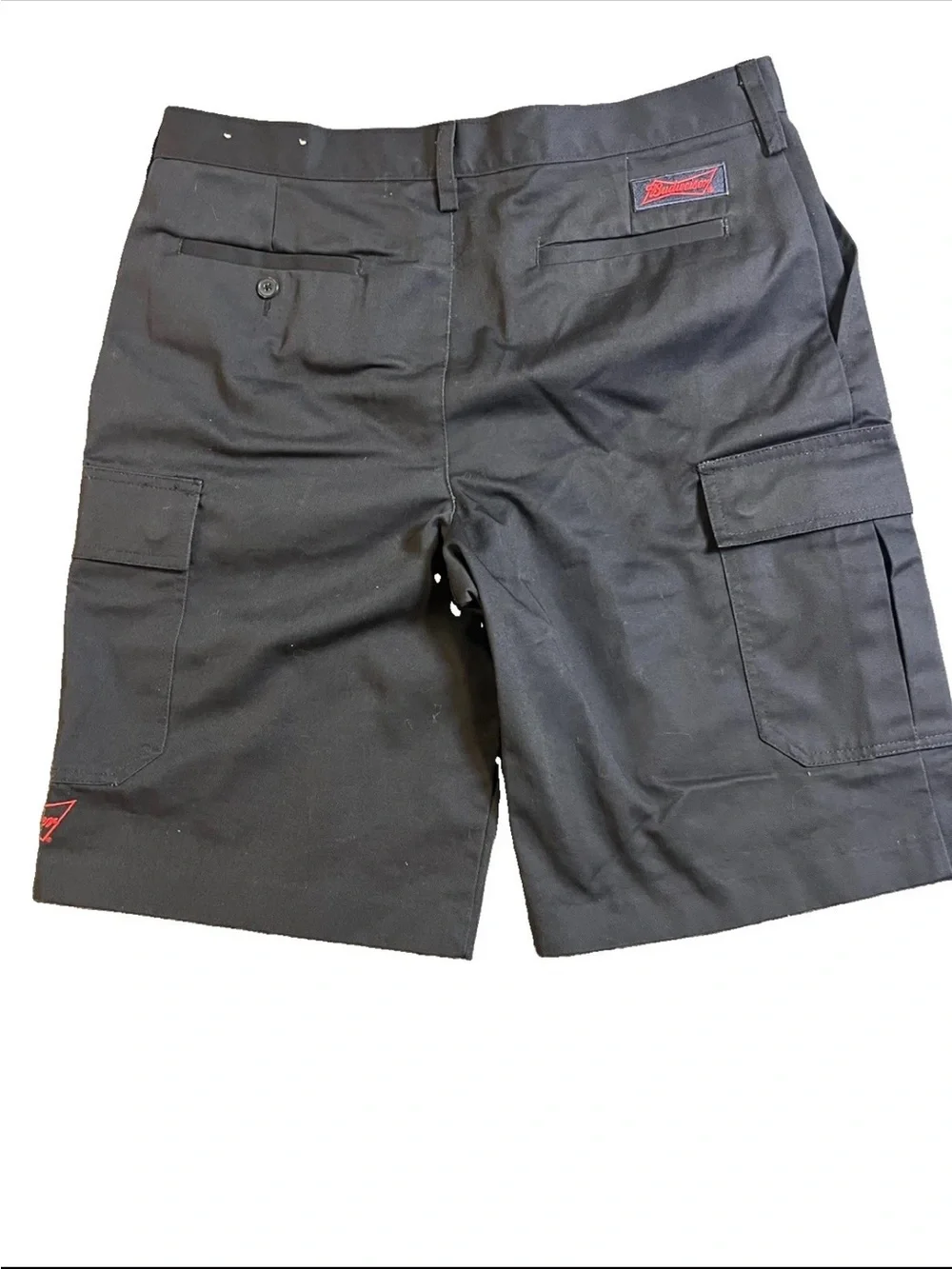 Edwards Garment Budweiser Uniform Black Shorts Adult S34 Garage Grunge Bartender